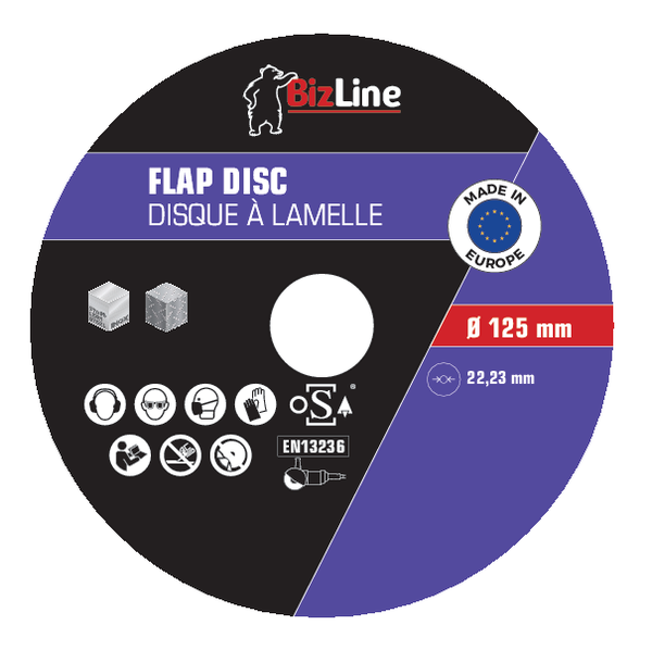 Pack de 5 disques à lamelle 125 mm