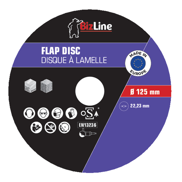 Pack de 5 disques à lamelle 125 mm