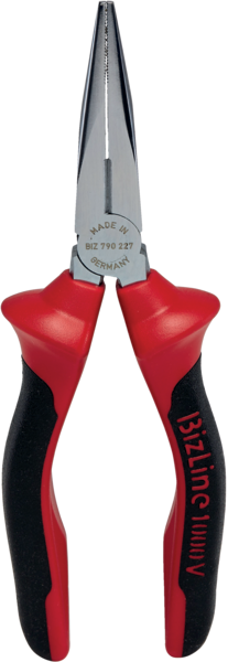 1000 V insulated pliers with long straight half-round nose