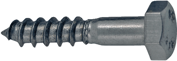 Tire-fonds tête hexagonale inox
