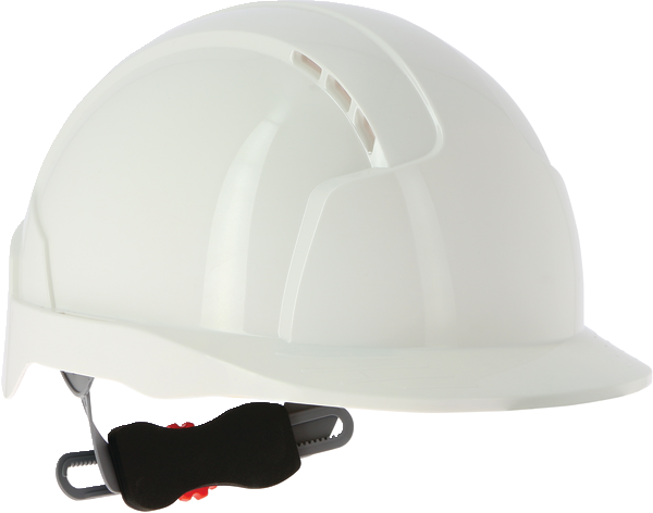Comfortabele witte geventileerde helm Evolite®