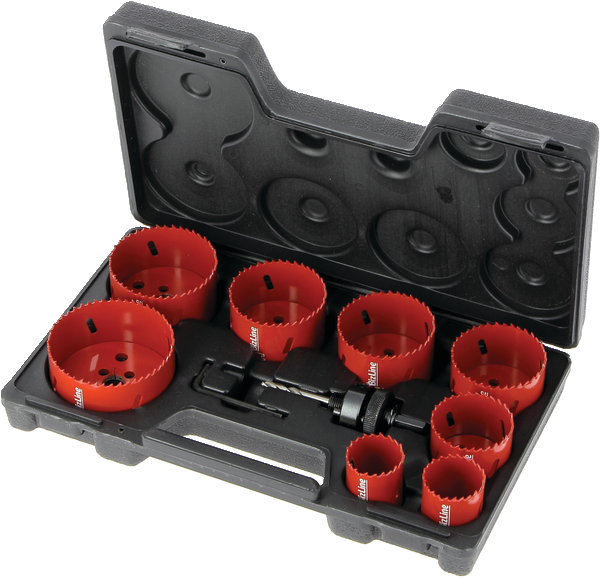 Set mit 8 HSS-Bimetall-Lochsägen, 8 % Kobalt