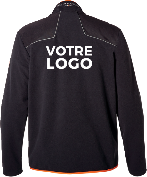 SWEAT COL ZIPPE FLOCAGE 