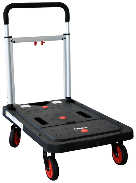 Foldable handling trolley